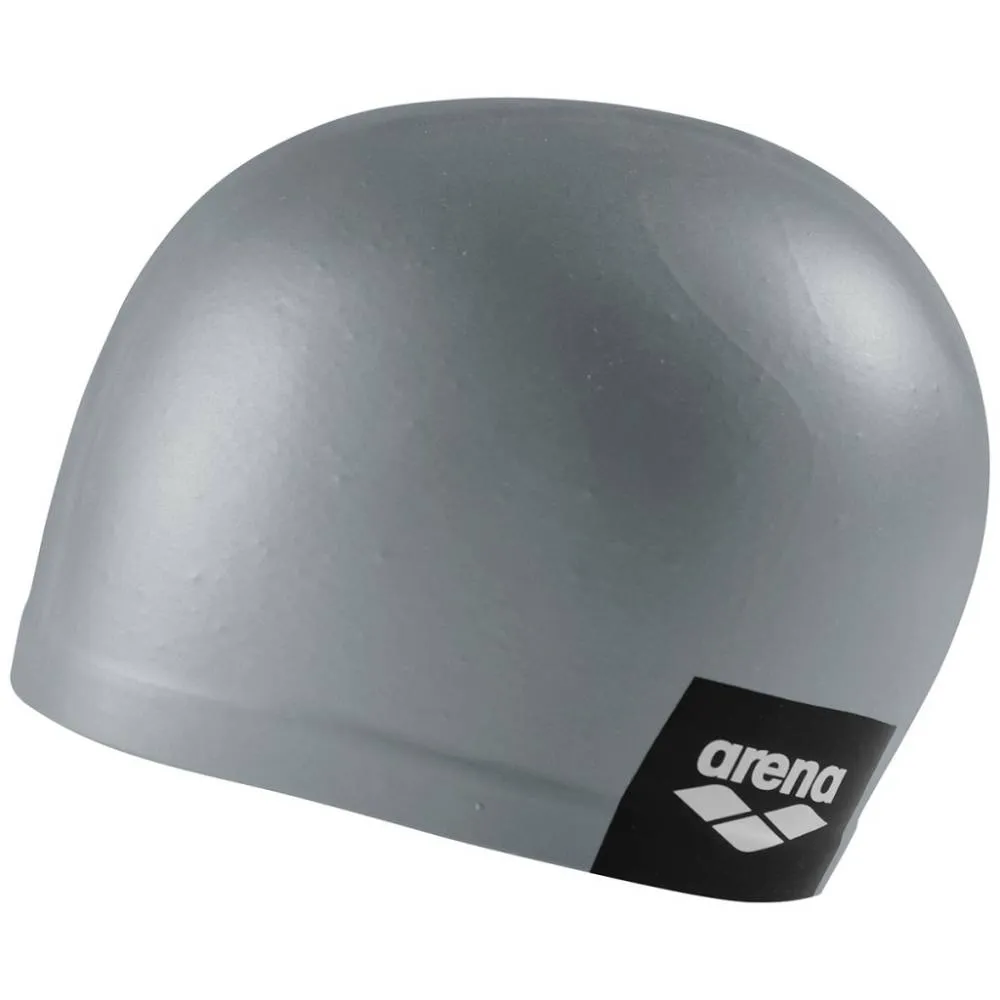 ARENA Adult Logo Moulded Swimming Cap (Grey)