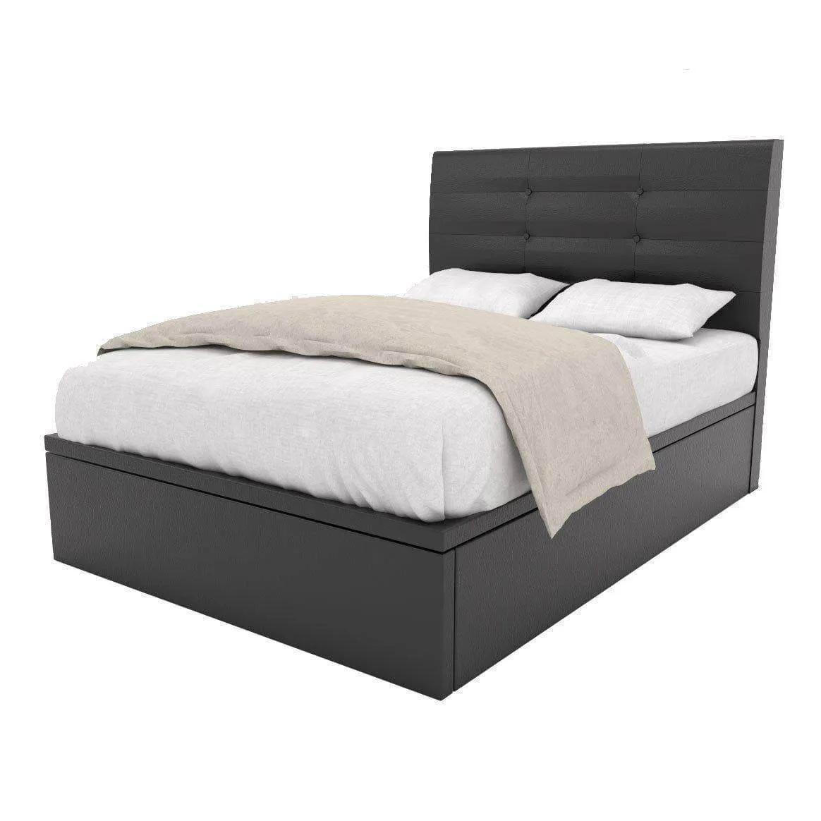 Arlen Faux Leather Storage Bed