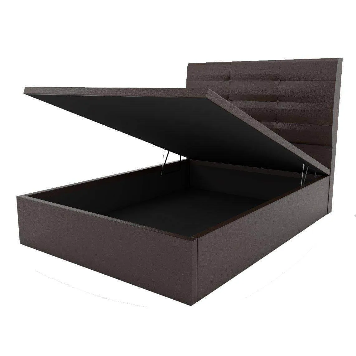 Arlen Faux Leather Storage Bed