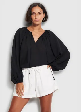 Beach Edit Summer Top - Black