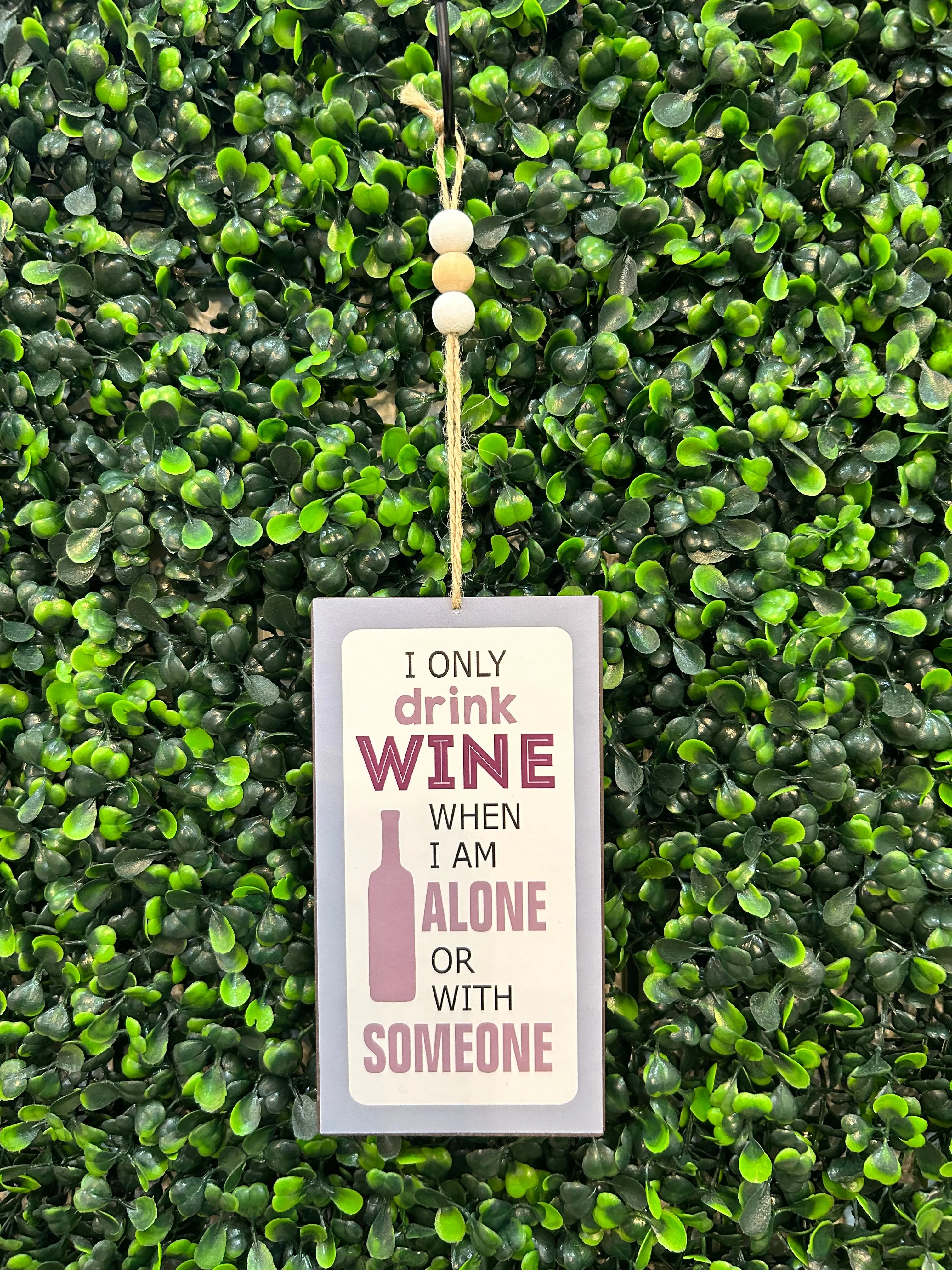 Beaded Hanging Wine Tags