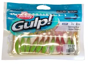 Berkley Gulp! Swimming Mullet Nuclear Chicken 3 11pk