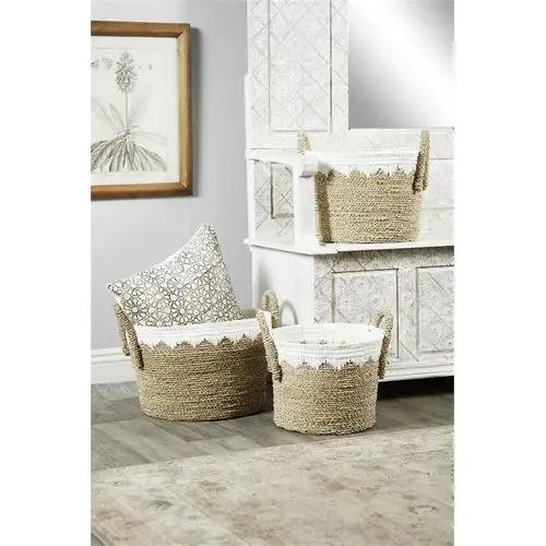 Brown Sea Grass Natural Storage Basket