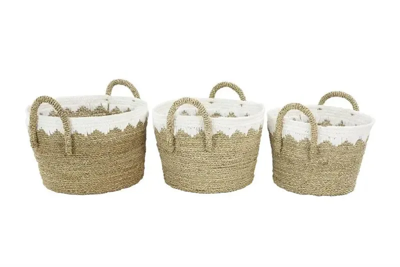 Brown Sea Grass Natural Storage Basket