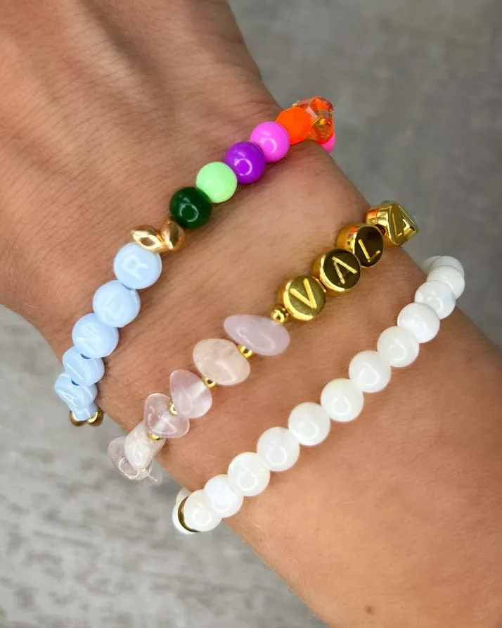 Buchstaben-Armband "Summer Glam" - personalisiert