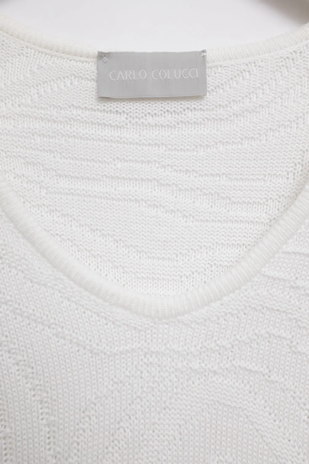 CARLO COLUCCI WHITE WAVE SUMMER SWEATER