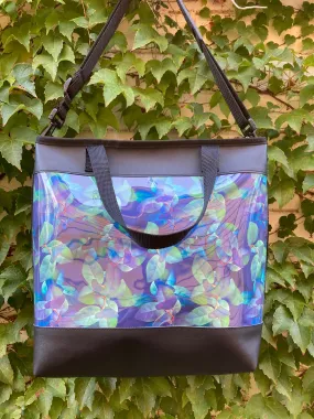 Carry All Bag - Green Blue Leaves