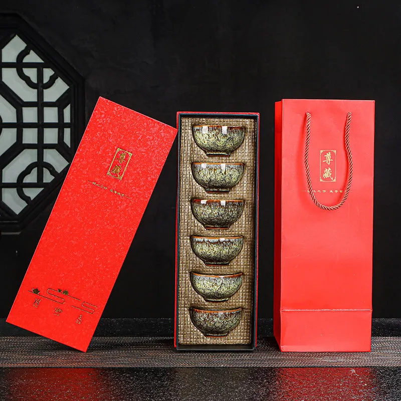 Ceramic household Kung Fu tea set