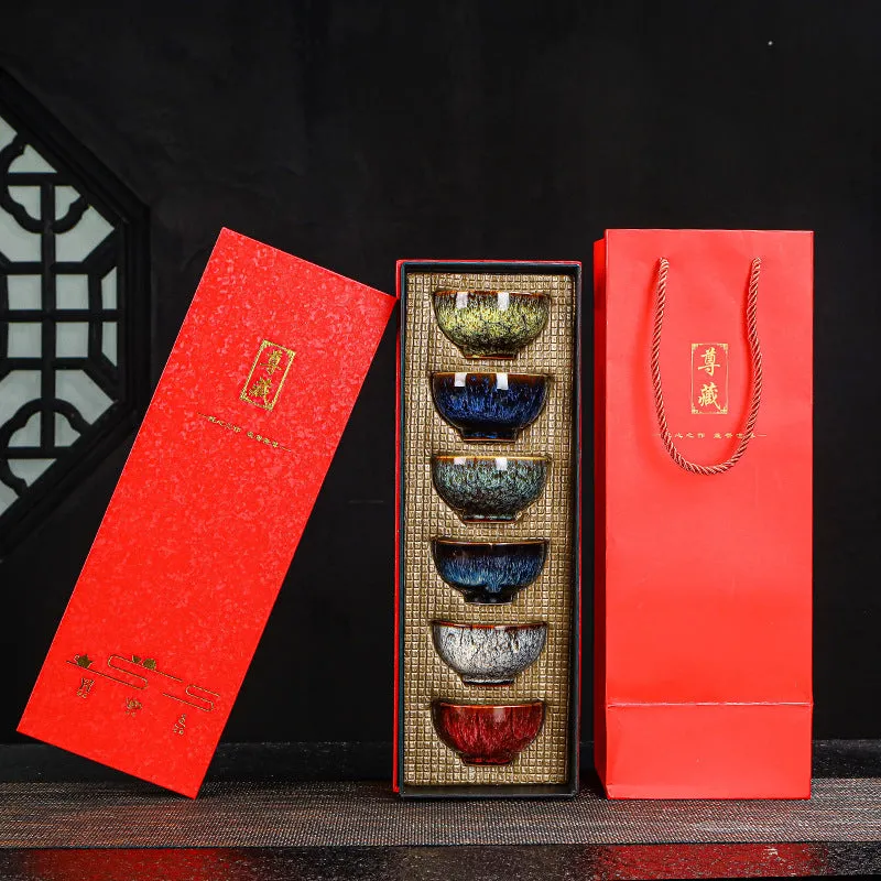 Ceramic household Kung Fu tea set