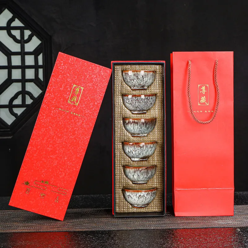 Ceramic household Kung Fu tea set