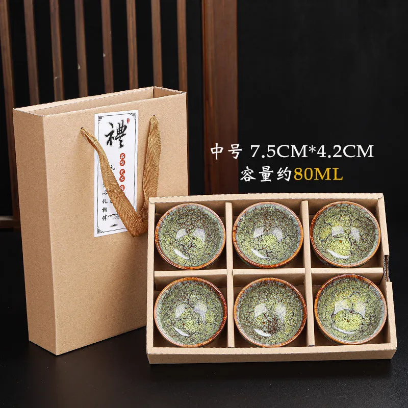 Ceramic household Kung Fu tea set