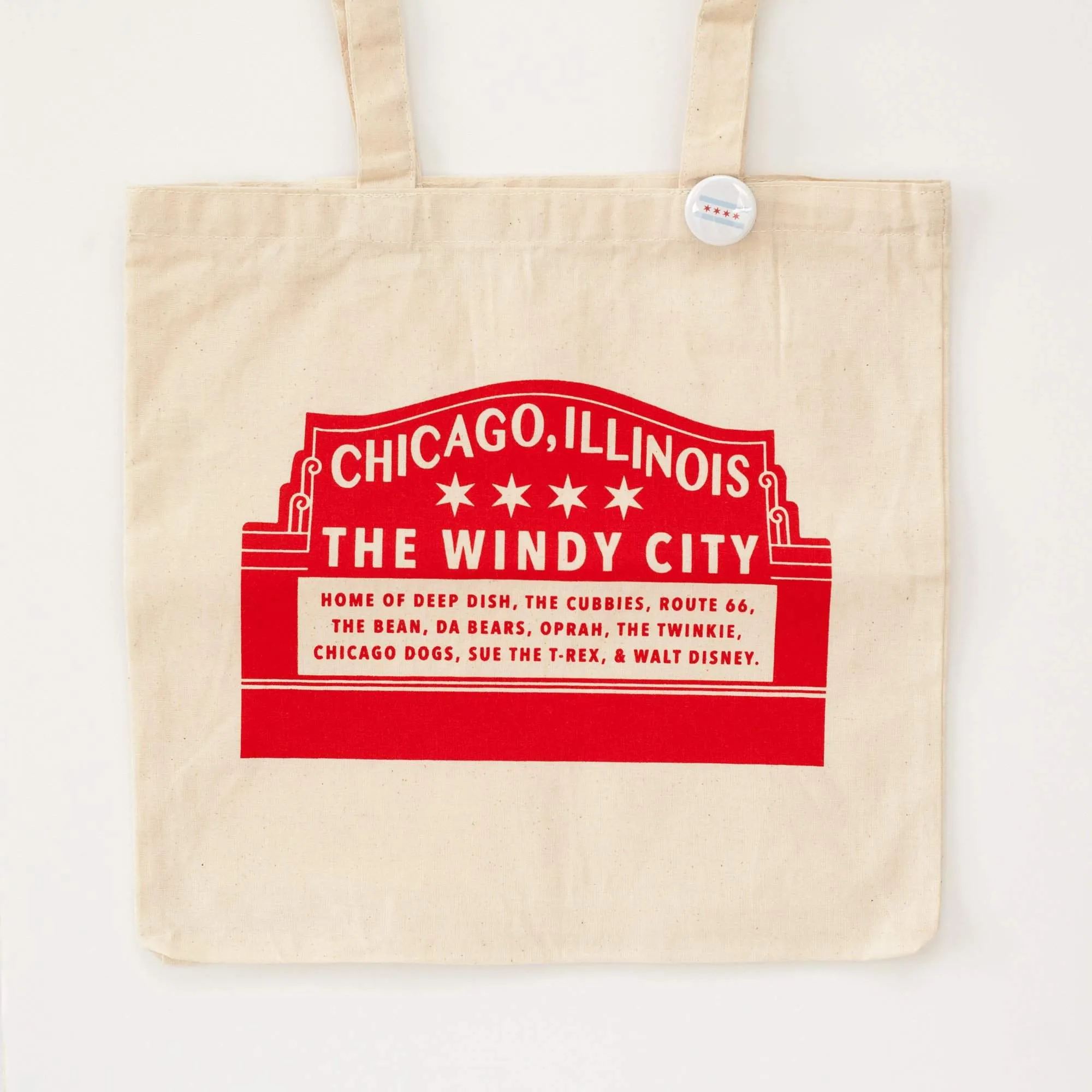 Chicago tote bag, Wrigley Field sign souvenir, Chicago gift idea