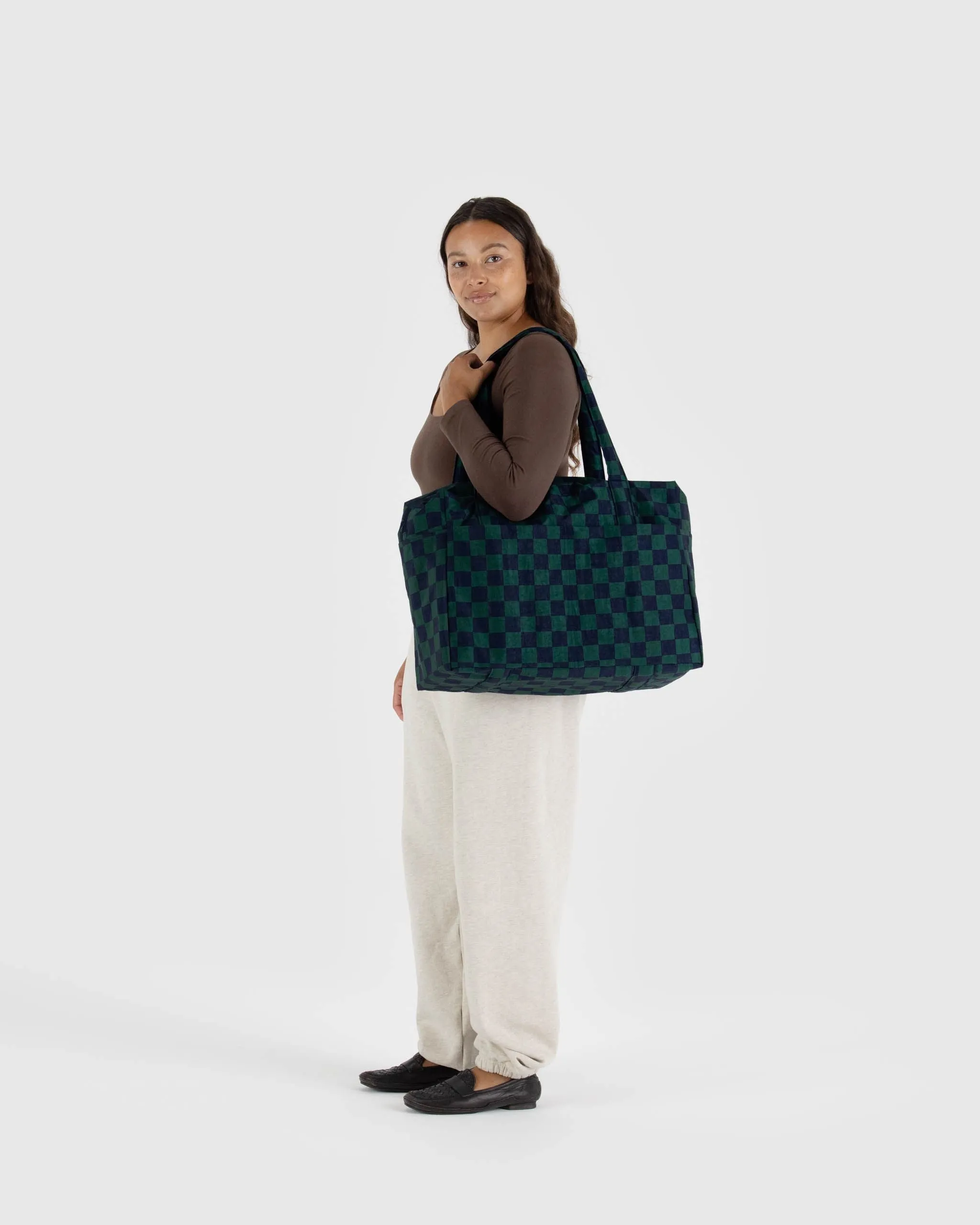 Cloud Carry-on - Navy Green Check