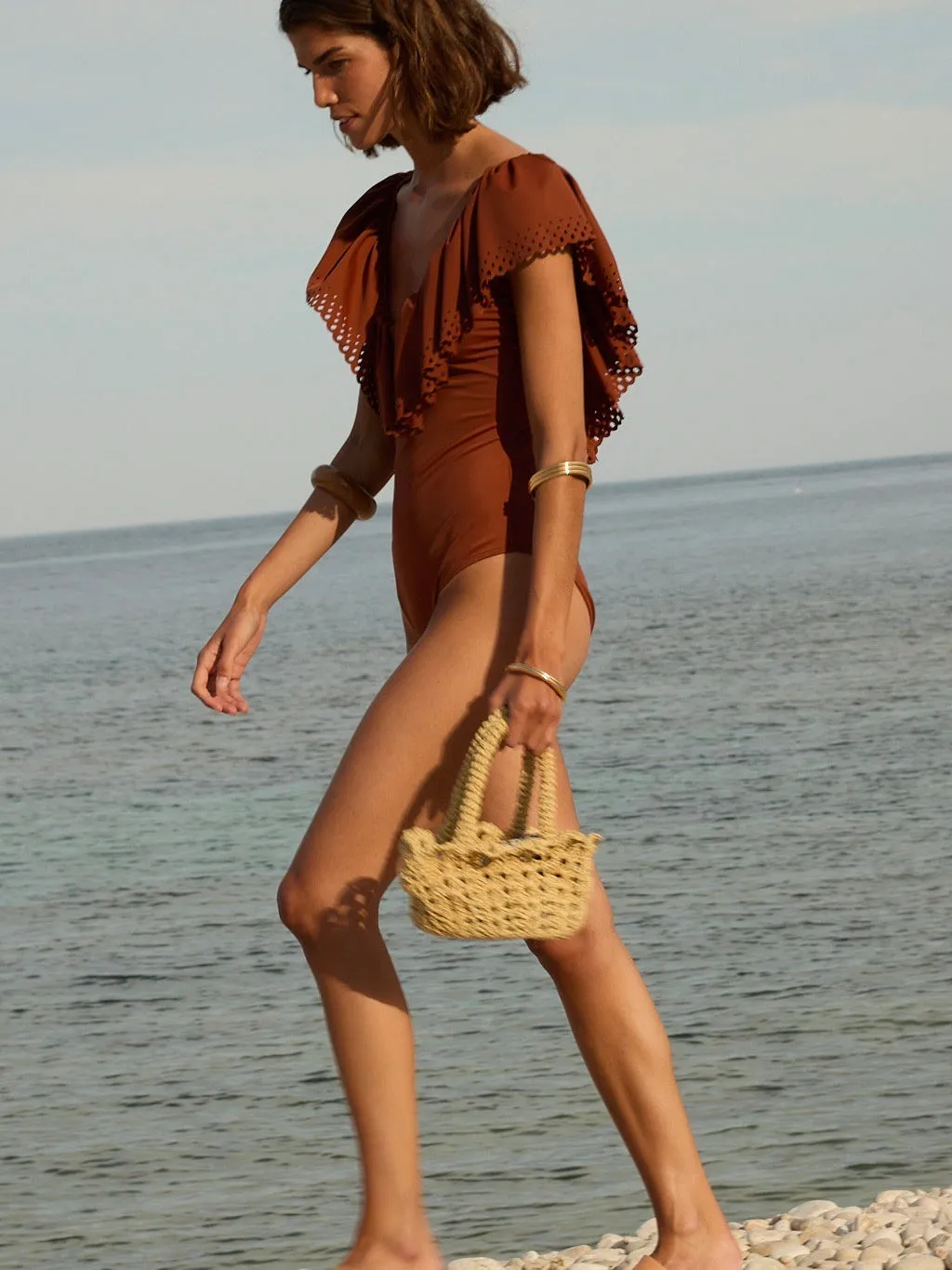 Coquillage Raffia Bag