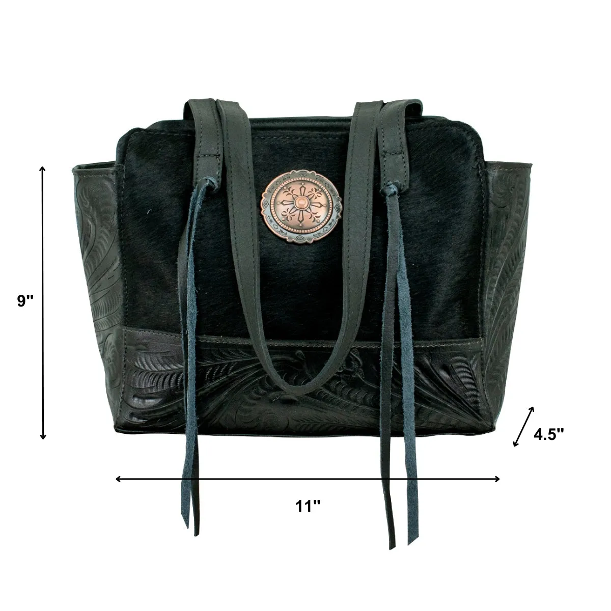 Cowtown Hair-On Shoulder Bag w/ Conceal Carry Pocket