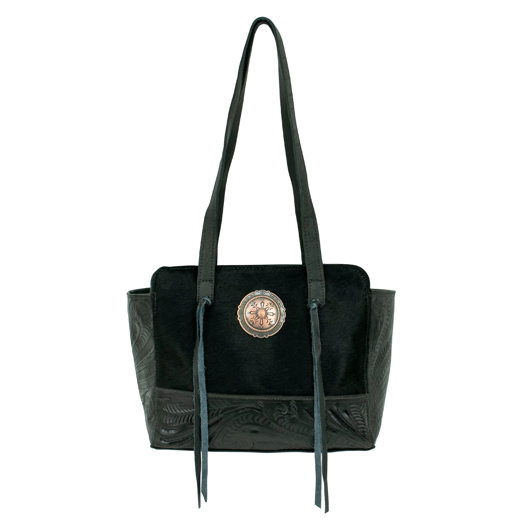 Cowtown Hair-On Shoulder Bag w/ Conceal Carry Pocket