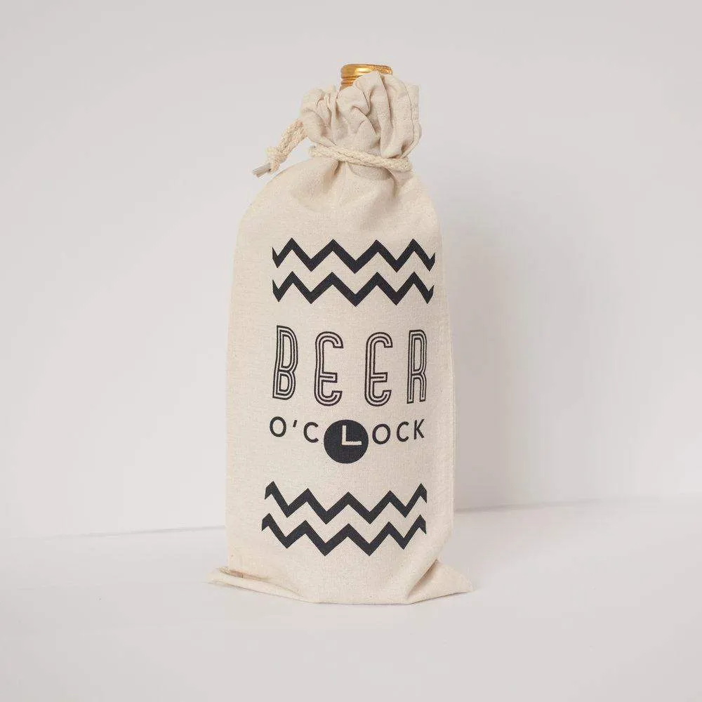 craft beer gift bag, funny gift bag, birthday gift, beer o'clock