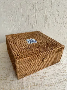 Designer Rattan Square Storage Box