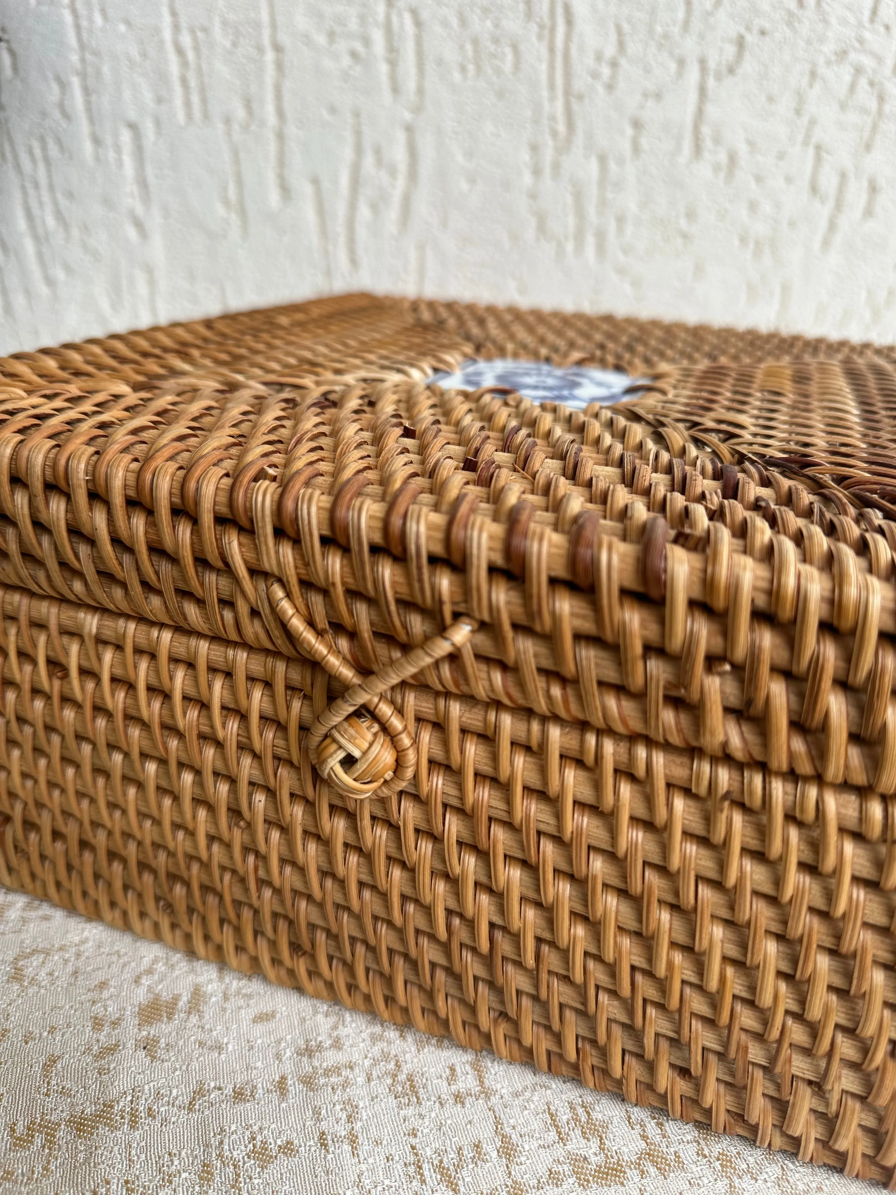 Designer Rattan Square Storage Box