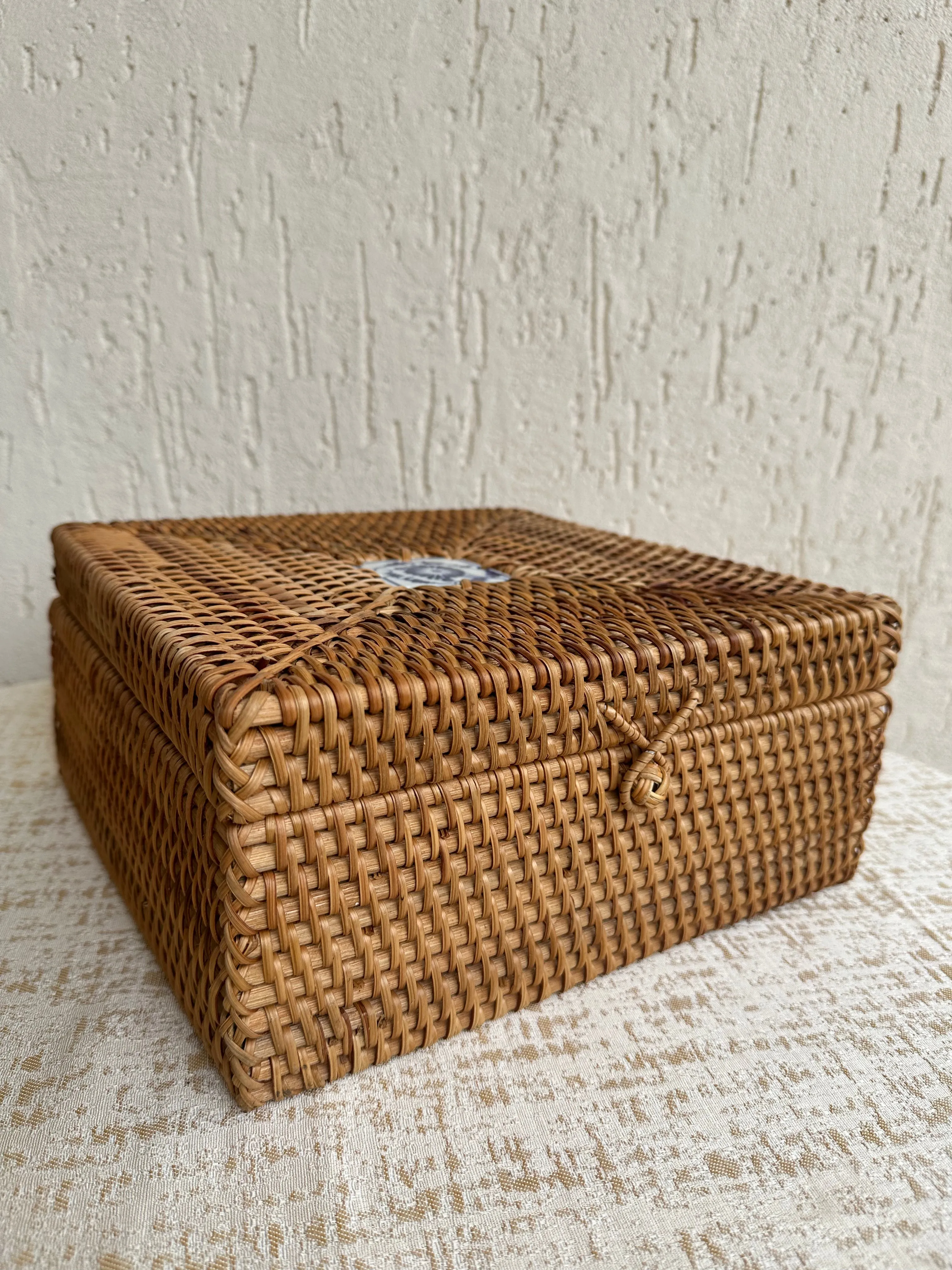 Designer Rattan Square Storage Box