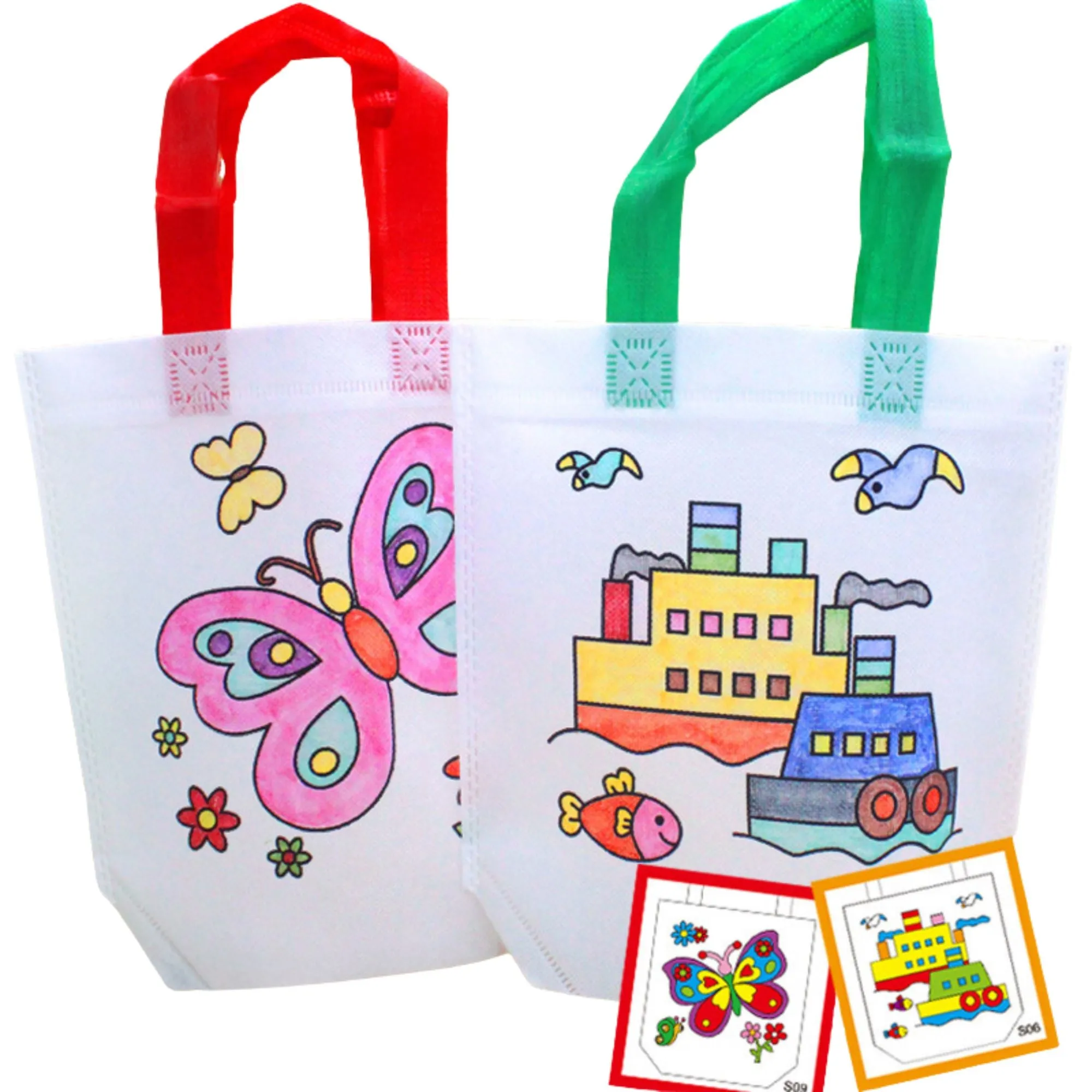 DIY Colouring Bag