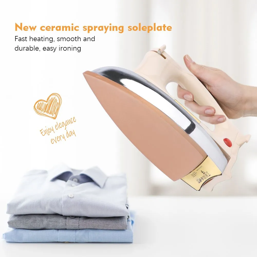 Electric Classical Dry Iron for Clothes Industrial Use and Household No Steam Iron -Random Color