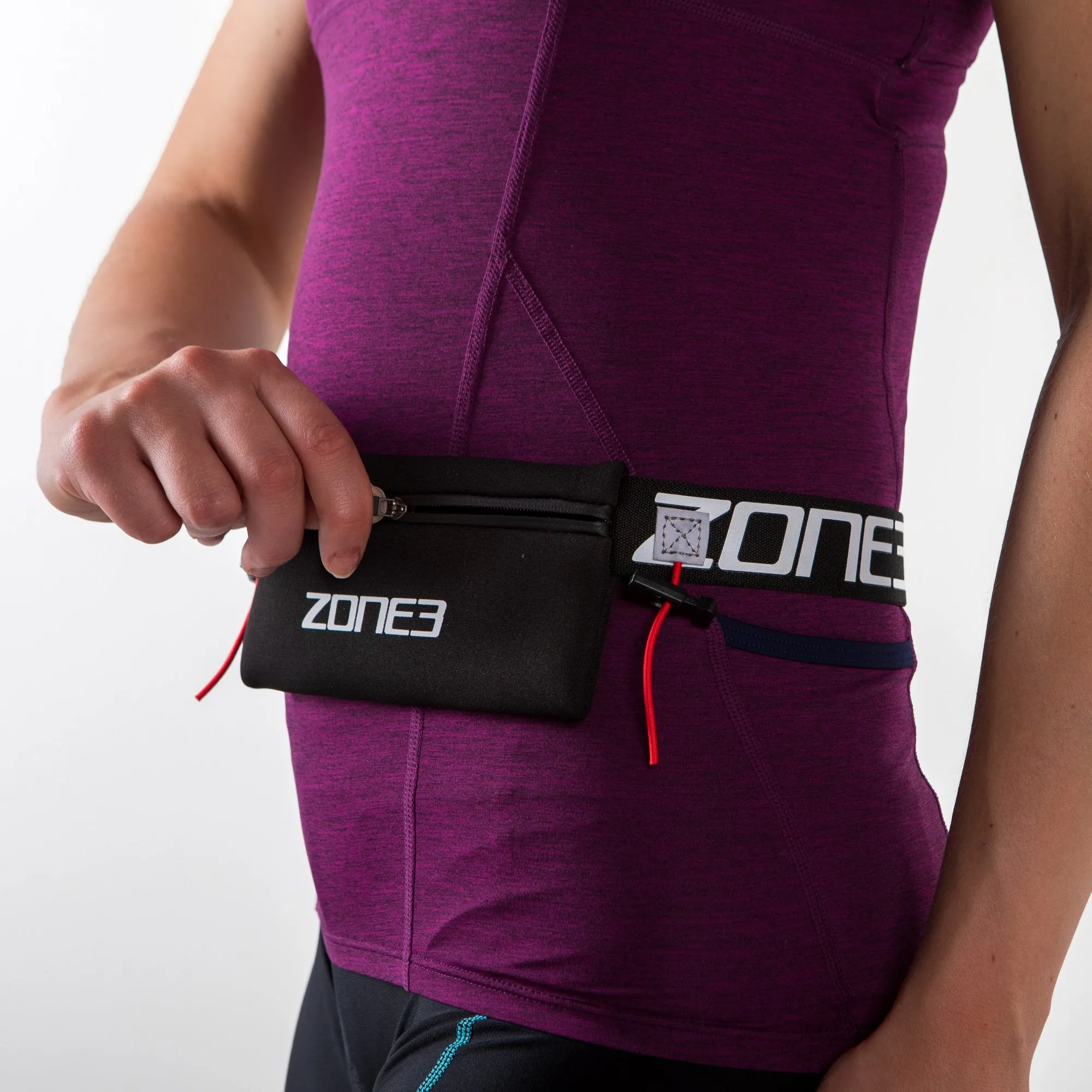 Endurance Number Belt with Neoprene Fuel Pouch and Energy Gel Storage