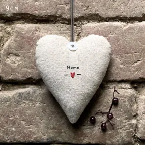 Fabric ‘Home’ Hanging Heart