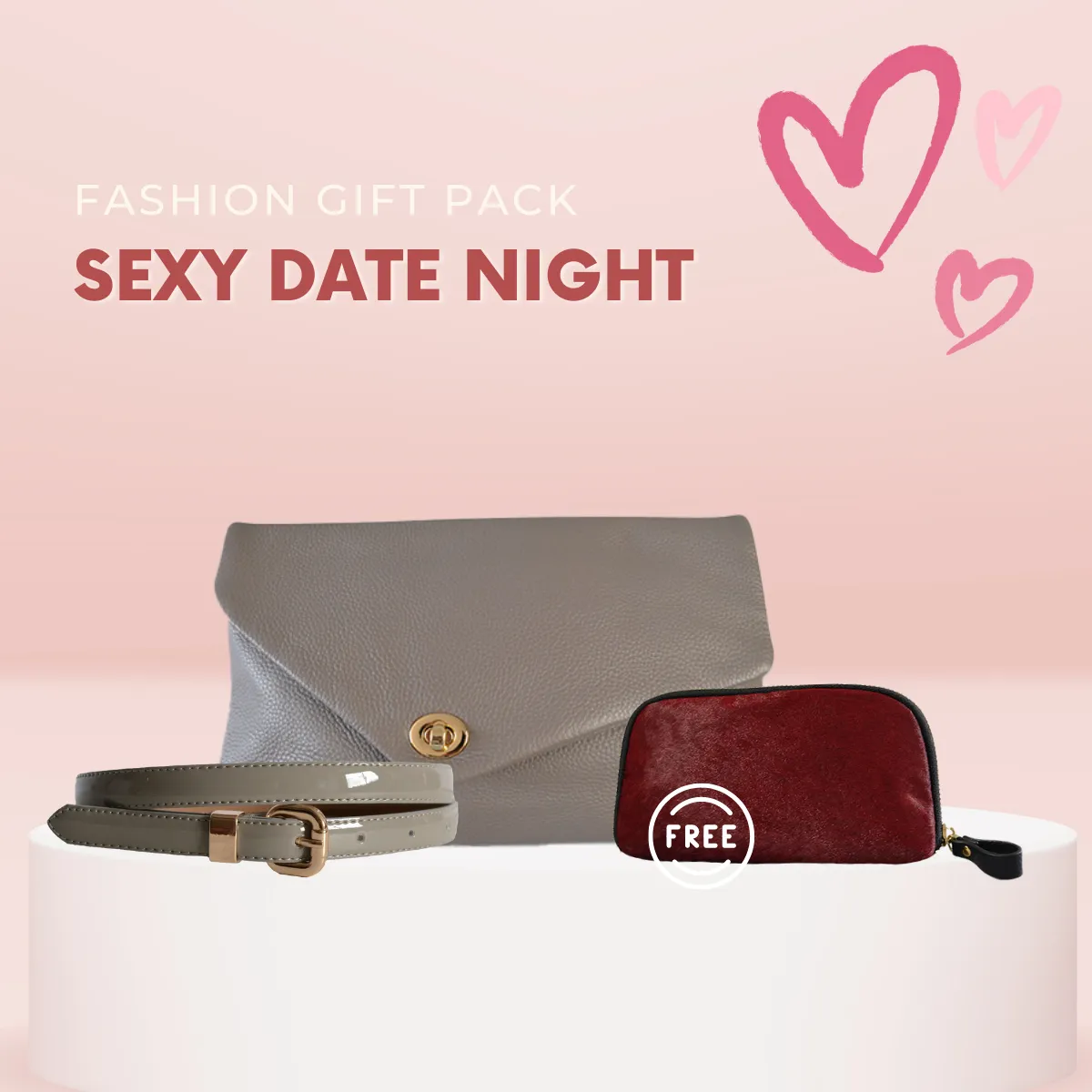 Fashion Gift SEXY DAY NIGTH Style - Belt, Bag & Purse Gift Pack