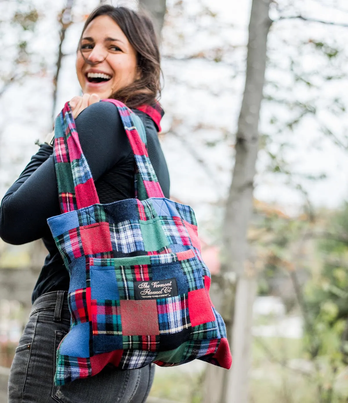 Flannel Tote Bag