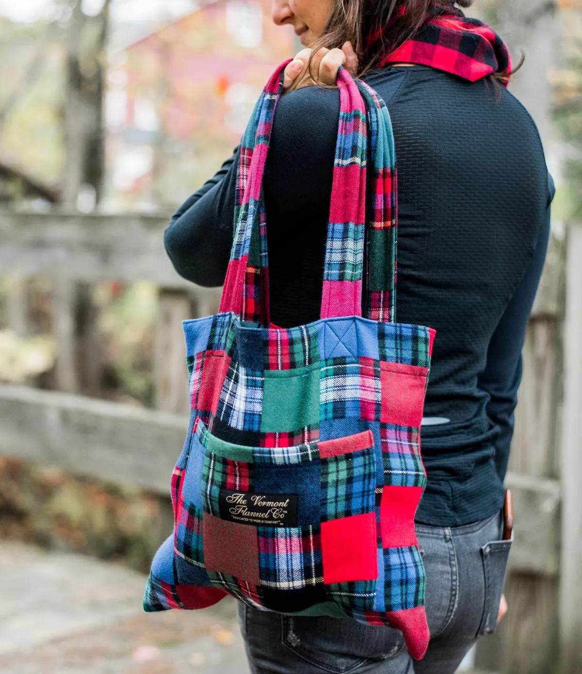 Flannel Tote Bag