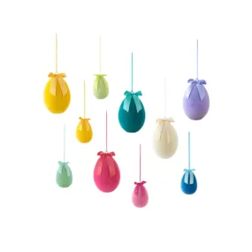 Flocked Hanging Eggs