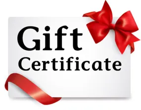 Gift Certificates $20