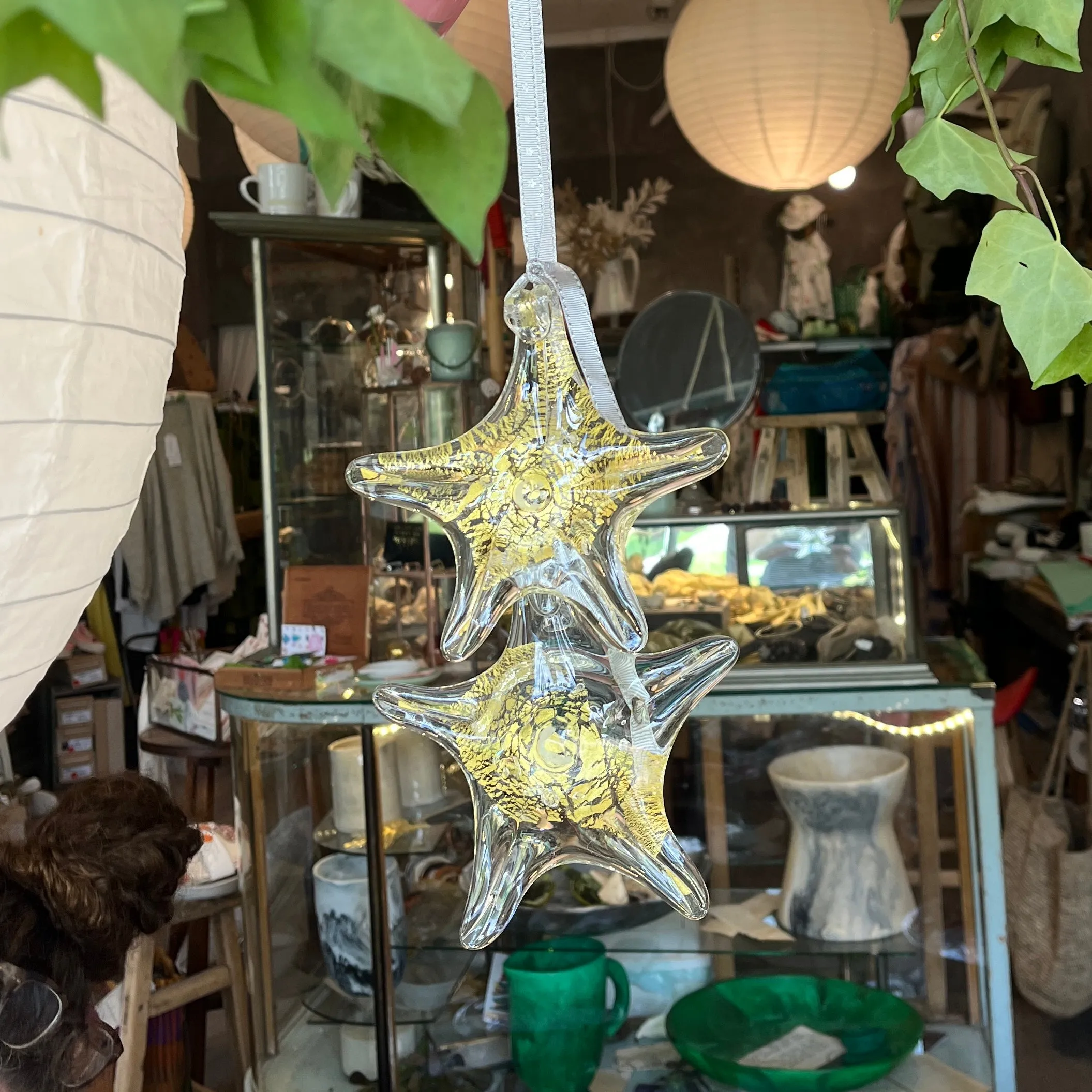 Gold & silver hanging stars