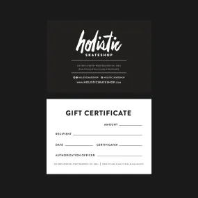 HOLISTIC GIFT CERTIFICATE