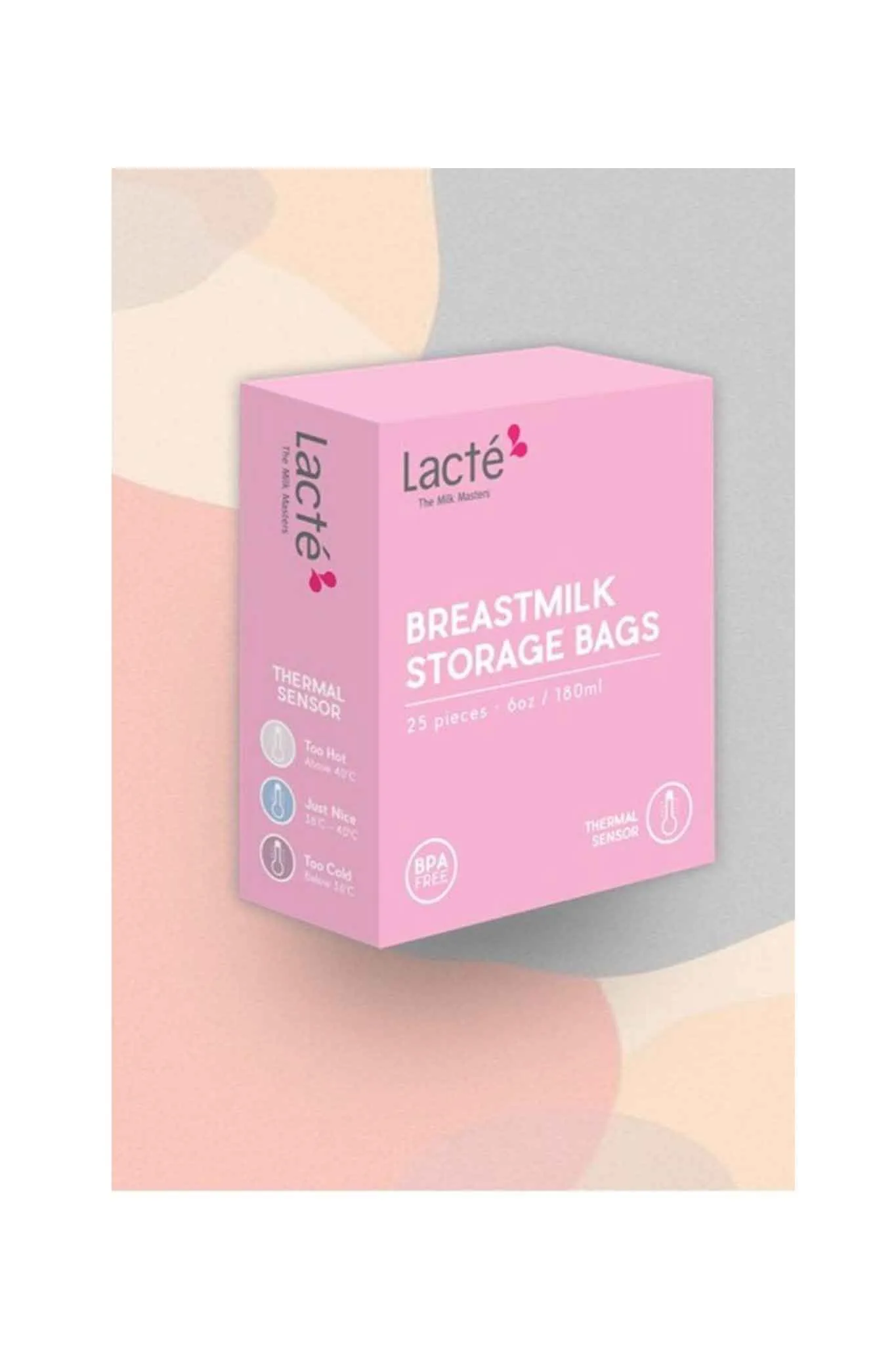 Lacte Breast Milk Storage Bag 6oz 25 Pack