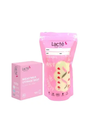 Lacte Breast Milk Storage Bag 6oz 25 Pack