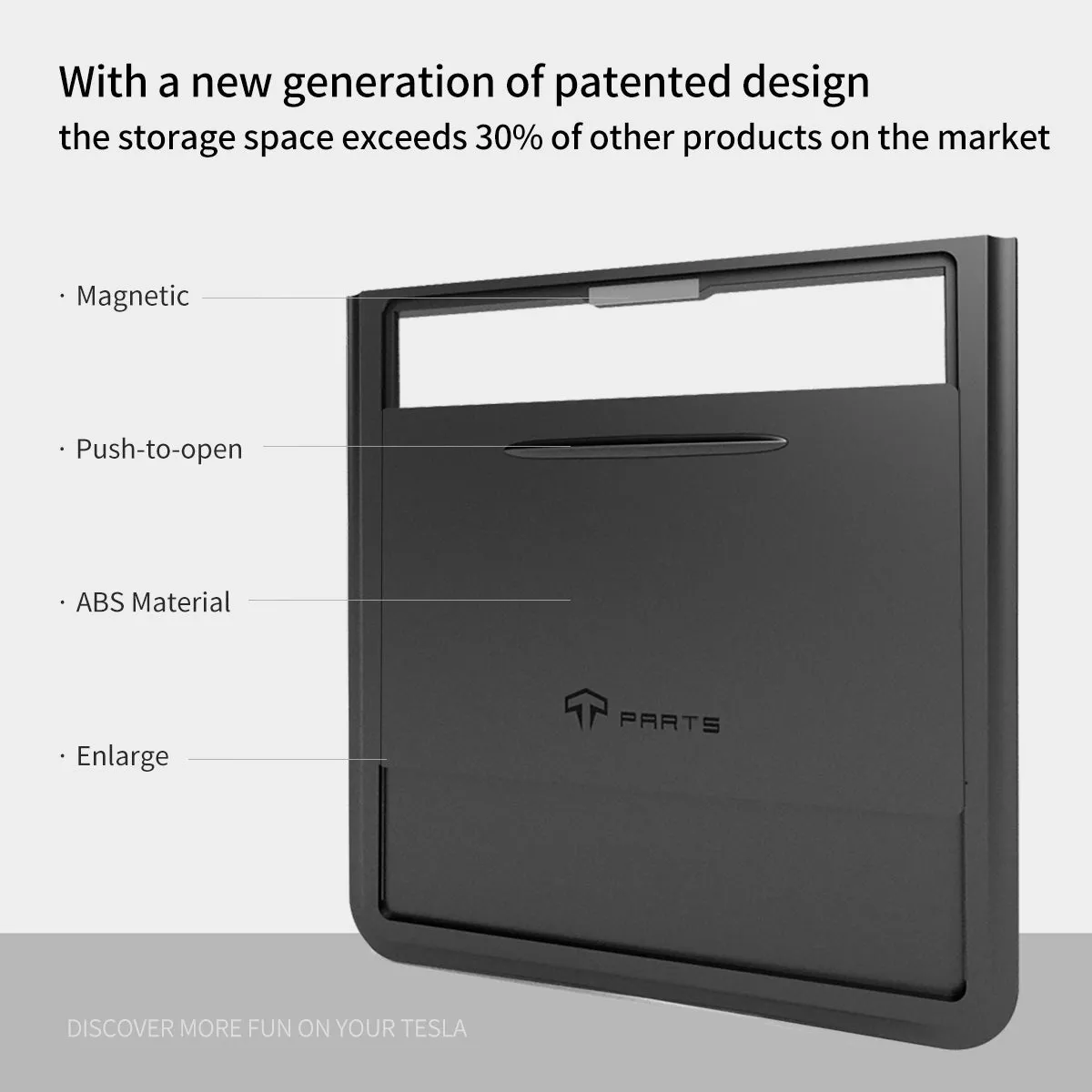 Magnetic Armrest Hidden Storage Compartment