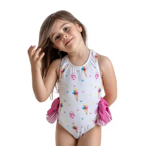 Meia Pata Girls Ice Cream Swimming Costume