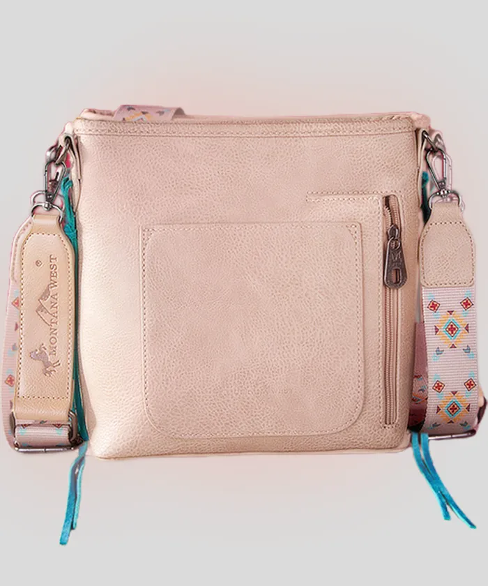 Montana West Embroidered Aztec Collection Concealed Carry Crossbody Bag