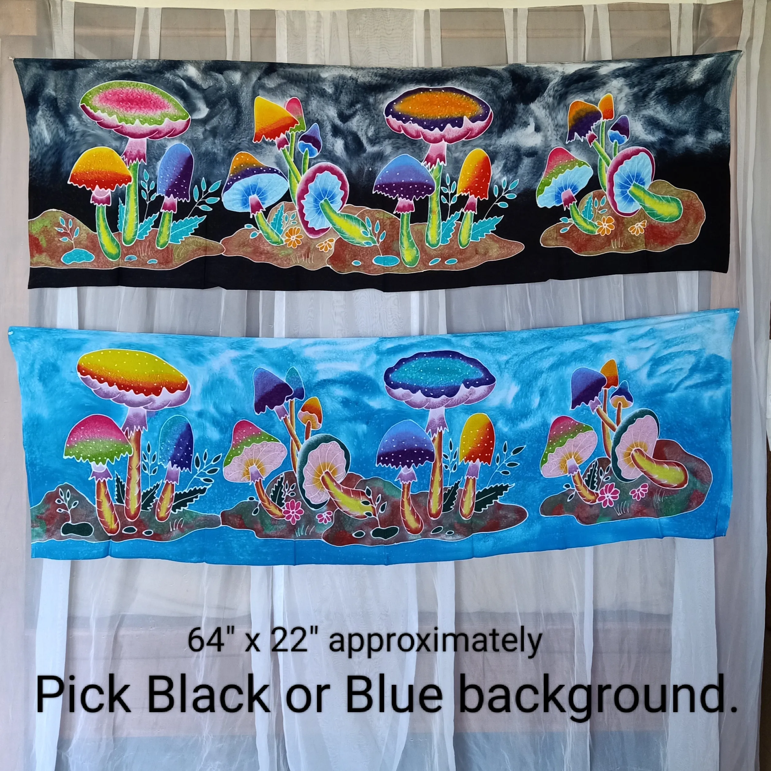 Mushroom Batik Wall Hanging