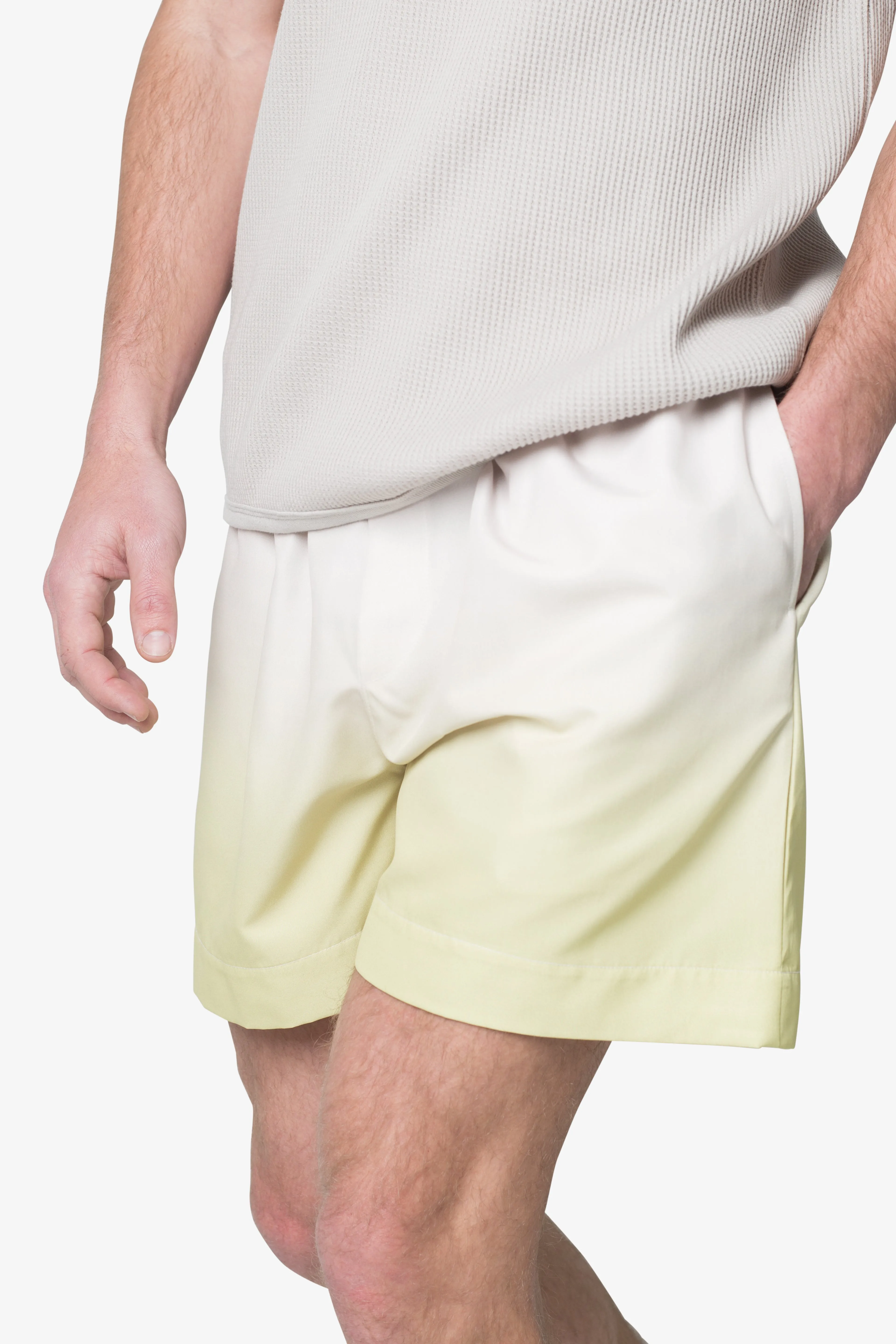 Ombre Summer Shorts - Light Yellow