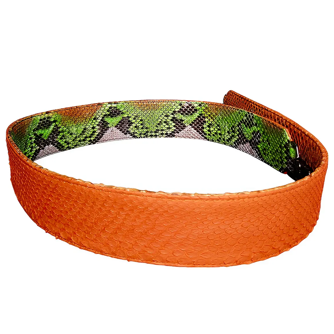 Orange and Green Bag Strap