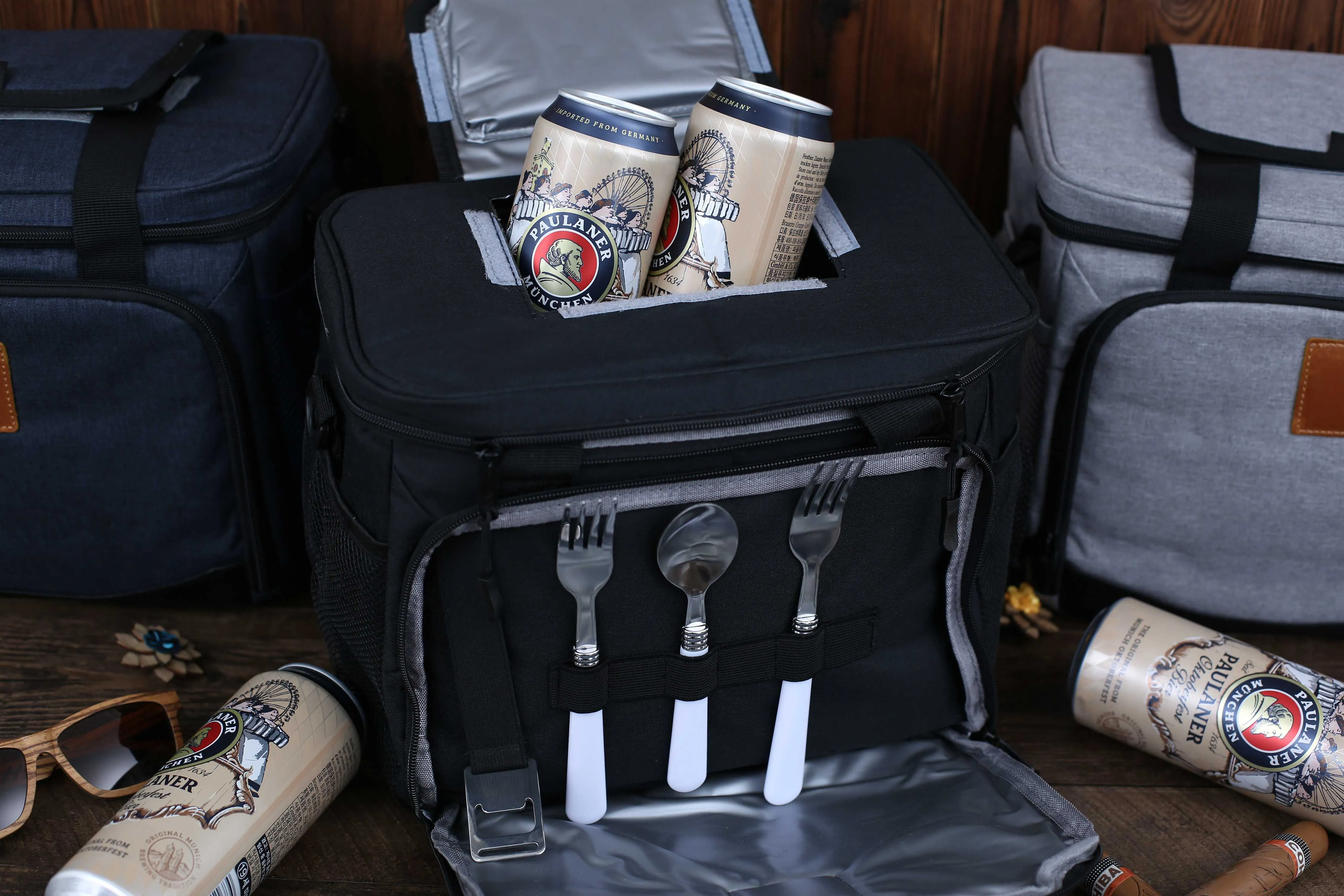 Personalized Groomsmen Gift Cooler Bag, Top Open Beer Cooler Bag, Insulated Picnic Bag