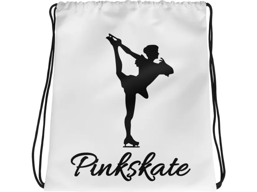 Pinkskate Drawstring Bag