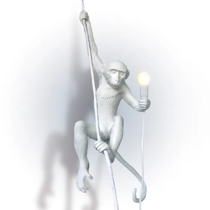 Seletti Monkey Lamp Hanging White