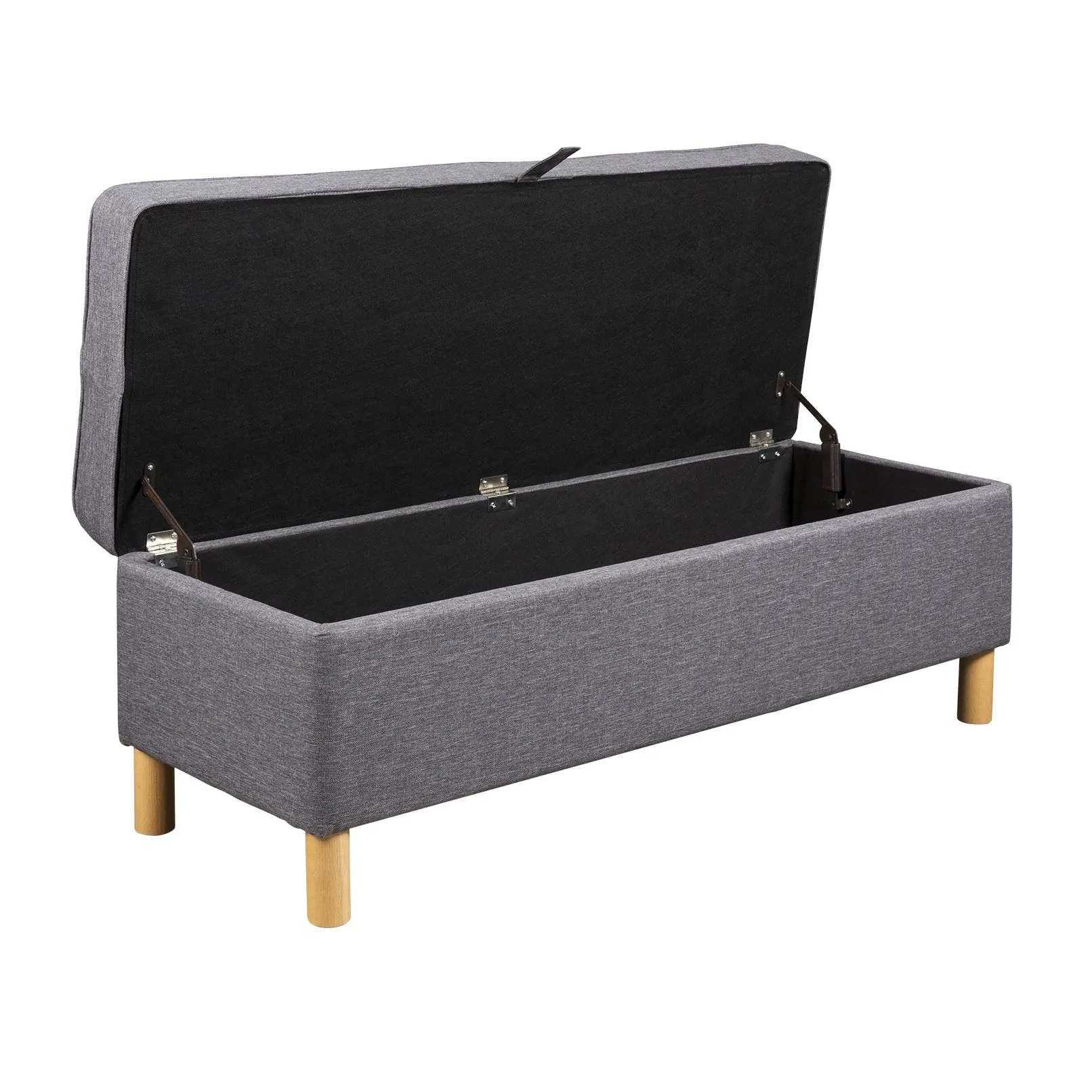 Storage Ottoman - Charcoal