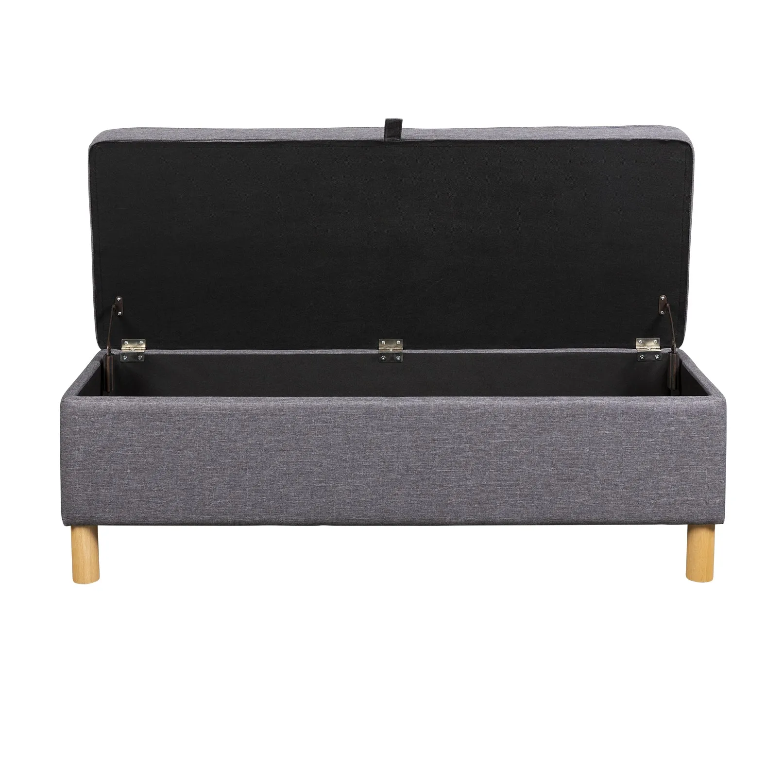 Storage Ottoman - Charcoal