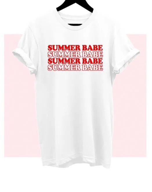 Summer Babe Graphic Print Tee