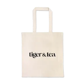 Tiger and Tea - Heavy Tote Bag